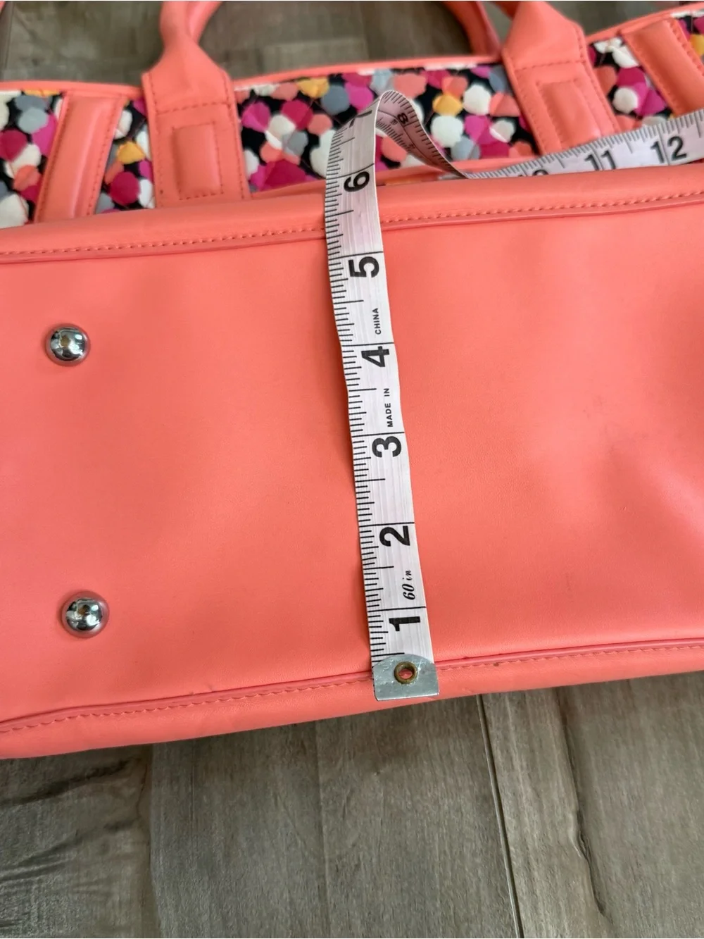 Vera Bradley Trapeze Tote Purse Pixie Confetti Color Summer Bag Crossbody Handle